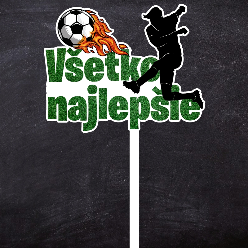 Obrázkový zápich Futbalista