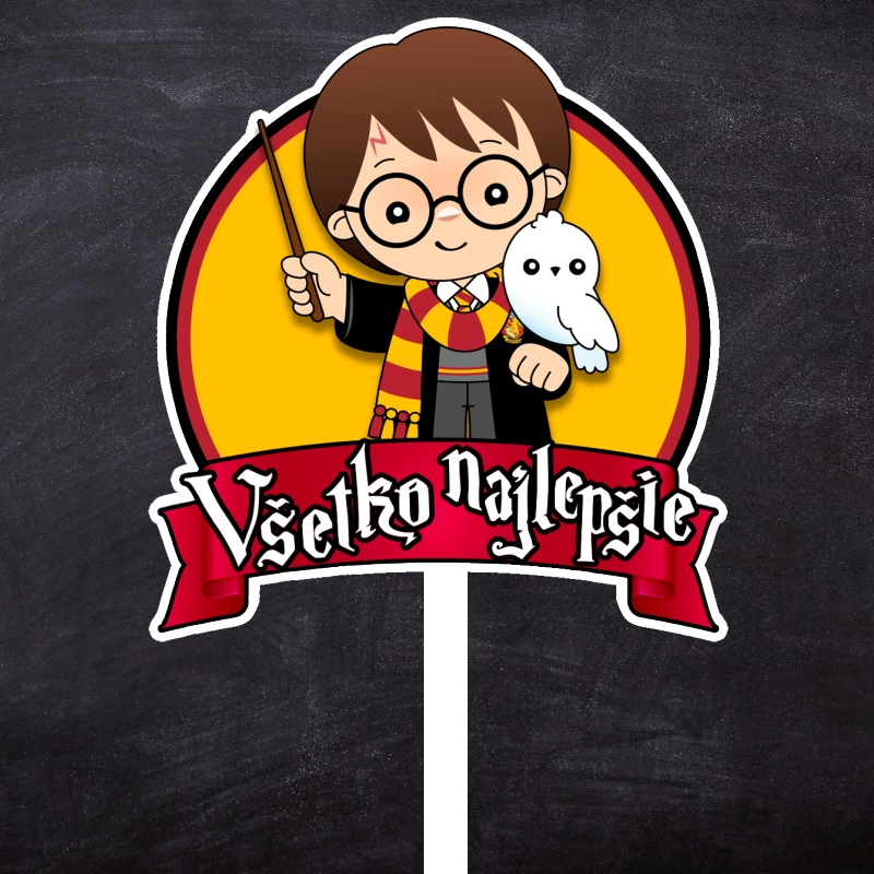 Zápich Harry Potter "Všetko najlepšie"