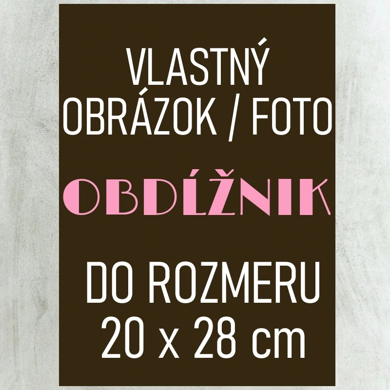 Vlastný obrázok / foto do veľkosti A4 - OBDĹŽNIK