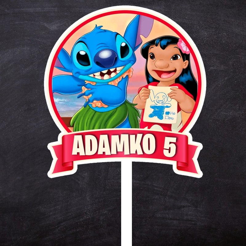 Zápich Lilo a Stitch s menom a vekom Typ2