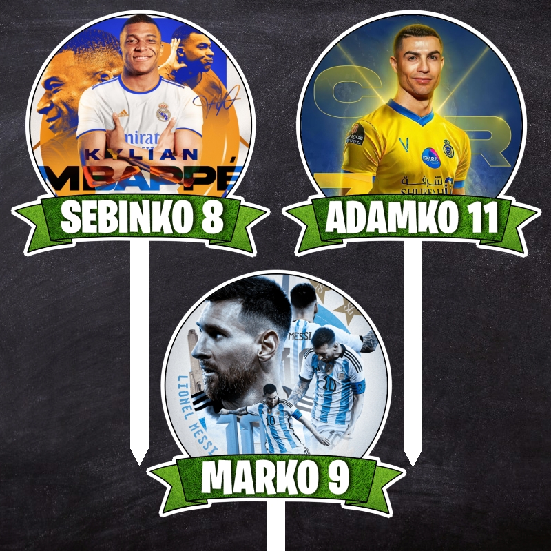Futbalový hráč - akýkoľvek s Menom a vekom - zápich