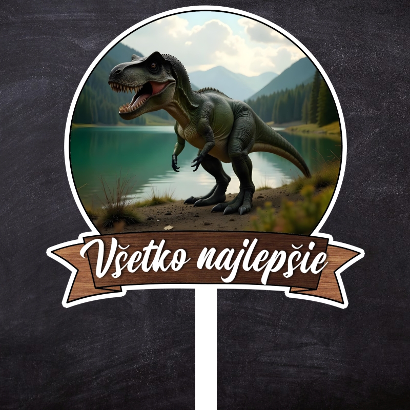 Zápich Dino Typ 2 "Všetko najlepšie"