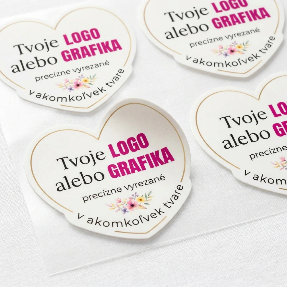Fondánové nálepky s vlastným dizajnom – Srdce