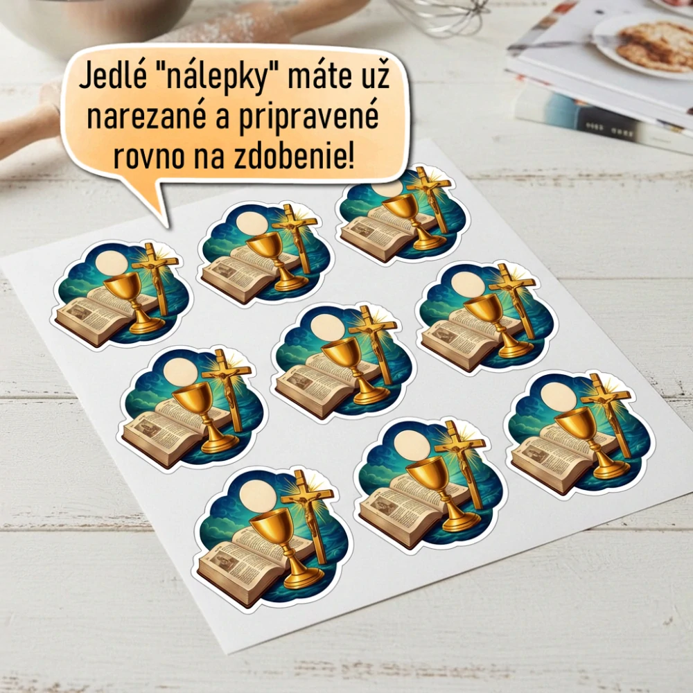 Fondánové nálepky s presným vykrajovačom P11 - PSP typ 2