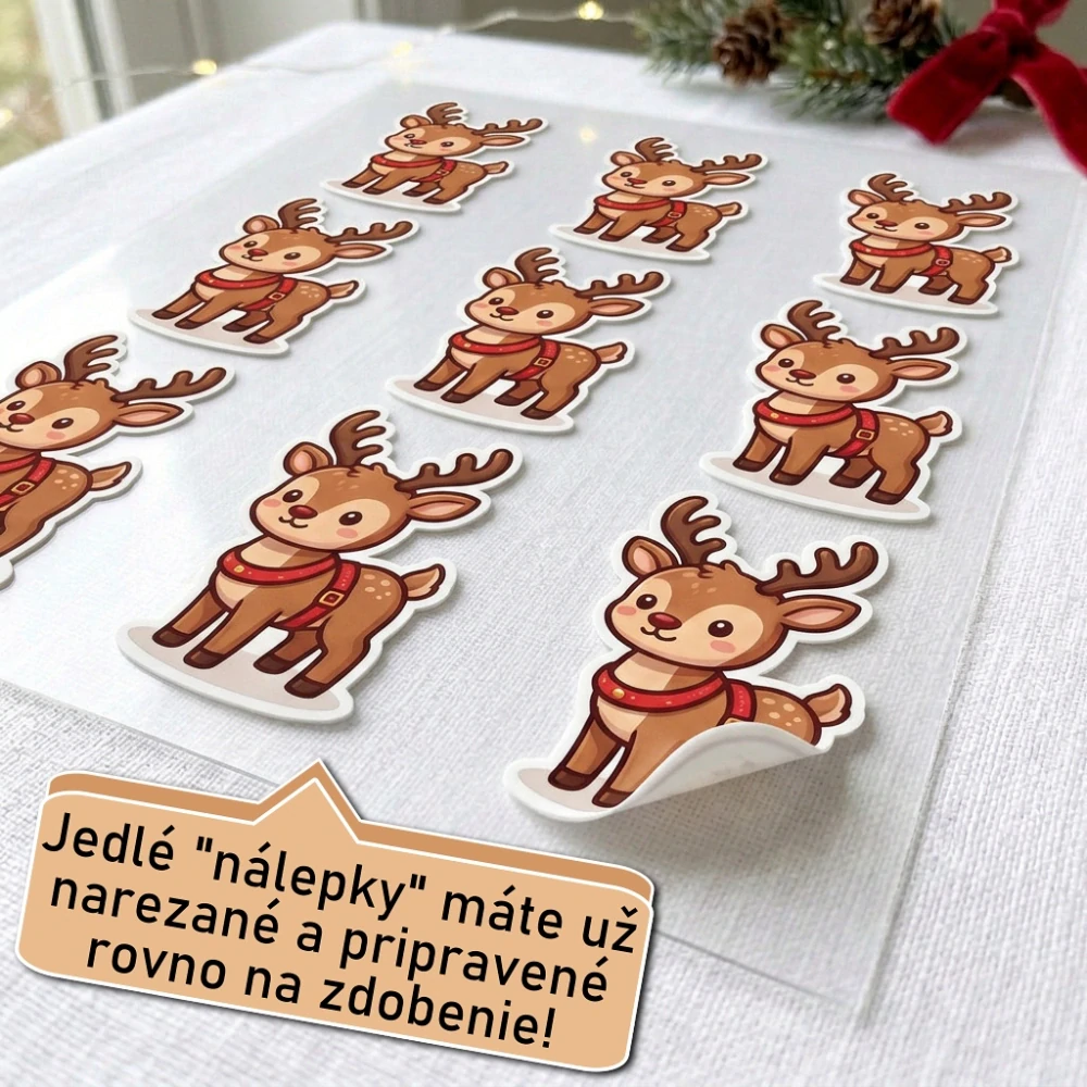 Fondánové nálepky s presným vykrajovačom S08 - Sobík