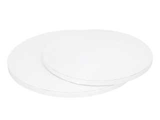 Pevný BIELY hrubý podnos KRUH 26 cm