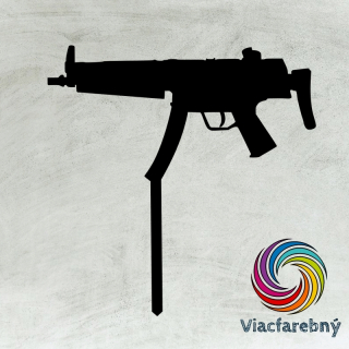 Zbraň MP5 - Viacfarebný zápich 1ks