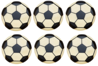Čokoládové futbalové lopty 12 ks