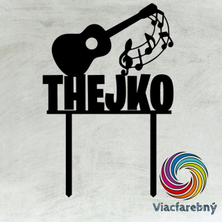 Gitara s menom - Viacfarebný zápich