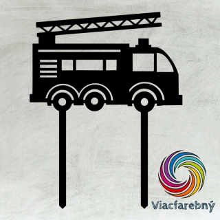 Hasičské auto - Viacfarebný zápich