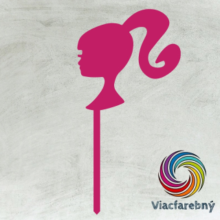 Zápich Silueta Barbie - Viacfarebný