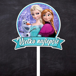 Zápich Frozen "Všetko najlepšie"