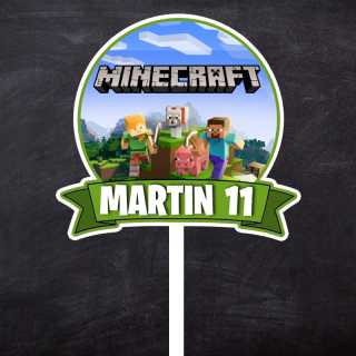 Zápich Minecraft s menom a vekom