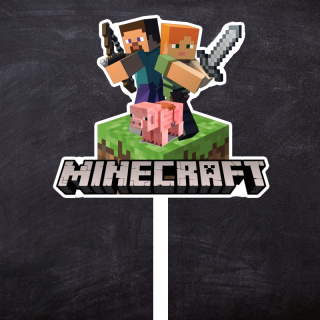 Zápich Minecraft logo typ2