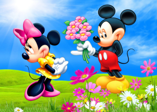 Mickey a Minnie Mouse OBDĹŽNIK - typ 1