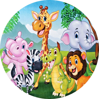 Safari zvieratká KRUH - typ 2