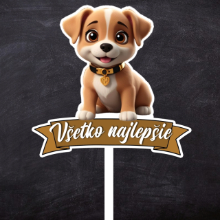 Zápich psík "Všetko najlepšie"