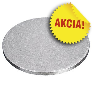 Pevný STRIEBORNÝ podnos KRUH 45 cm