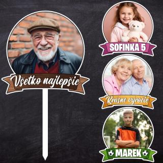 Personalizovaný zápich s vlastnou fotkou