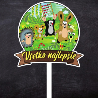 Zápich Krtko "Všetko najlepšie"