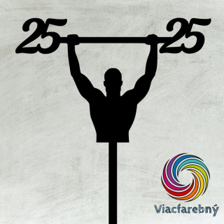 Vzpierač s vekom - Viacfarebný zápich