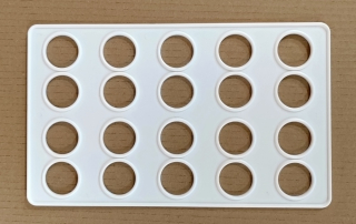 Šablóna na mini okrúhle laskonky (20 ks) 1 ks