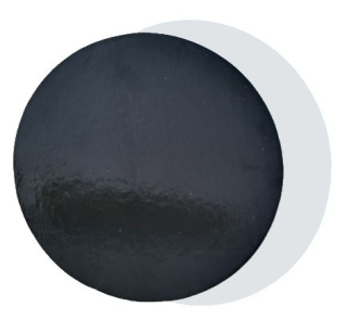 Kartónový biely/ čierny podnos kruh 30 cm
