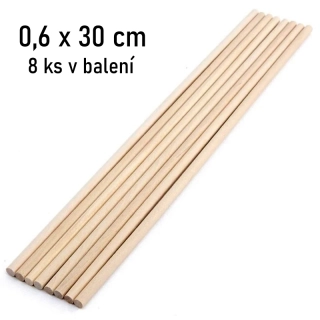 Drevená buková výstuž 8 ks balenie