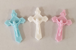 Cukrová dekorácia Krížik rôzne farby 1 ks