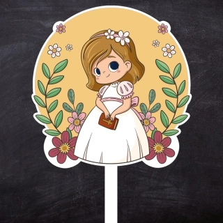 Obrázkový zápich - Prvé sväté prijímanie dievča