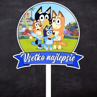 Zápich Bluey "Všetko najlepšie"