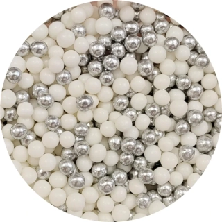 Cukrové perličky STRIEBORNÝ MIX 60 g