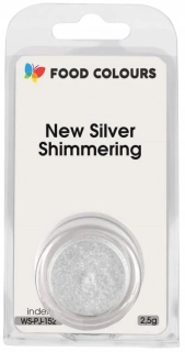 FC trblietavá prášková farba NEW SILVER SHIMMERING 2,5 g