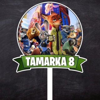 Zápich Zootropolis s menom a vekom Typ1