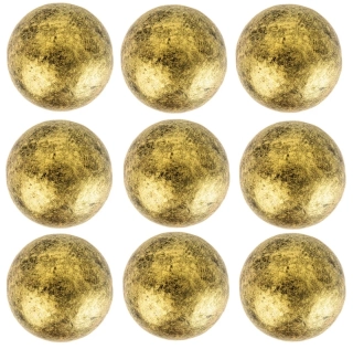 Čokoládové zlaté guličky BLACK PEARL GOLD Ø27 mm 7 ks