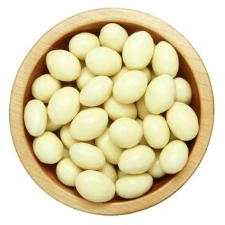 Mandle v bielej čokoláde - vajíčka 100 g