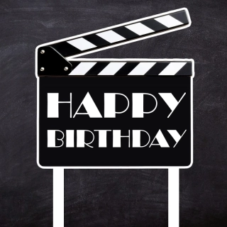 Zápich Klapka "Happy Birthday" (rôzne veľkosti)