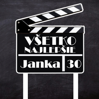 Zápich Klapka s menom a vekom (rôzne veľkosti)