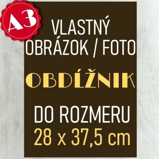 Vlastný obrázok / foto do veľkosti A3 - OBDĹŽNIK - Veľkoformát