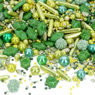 Cukrové Sprinkles Golden Holly 60 g