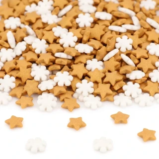 Cukrové Sprinkles Stars and Flakes 60 g